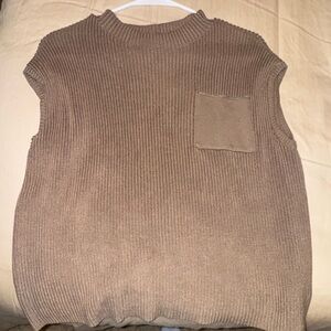 Amazon Essentials Women's Tan Sweater Vest